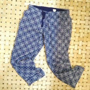J. Crew Cropped Pajama Bottoms String Tie XS